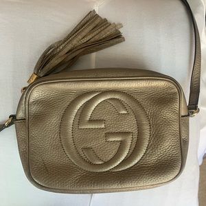 Gold Gucci Soho Disco Bag